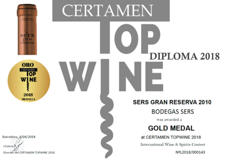 Certamen Top Wine Gold Medal